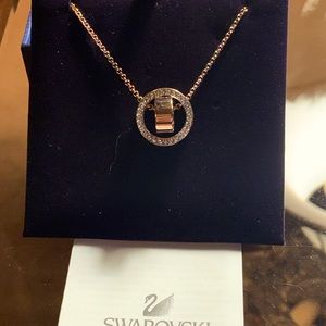 Swarovski Hollow Pendant Rosegold